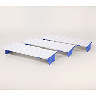 Slatted badplank
