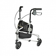 Alluminium 3-wiel rollator Zilver