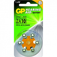 Zink Air hoorapparaat batterijen - ZA10, blister 6 stuks