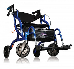 Rollator en Transportrolstoel in één 