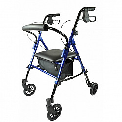 Rollator lichtgewicht blauw