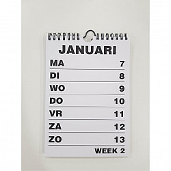 Grootletter Weekkalender A5