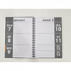 Grootletter agenda A4