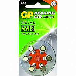 Zink Air hoorapparaat batterijen - ZA13, blister 6 stuks