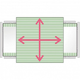 Satinsheet 4D Midi Treklaken