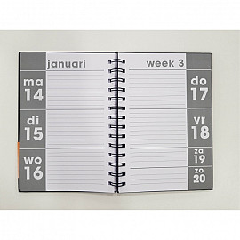 Grootletter agenda A5