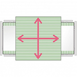 Satinsheet 4D Midi Treklaken