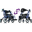 Rollator en Transportrolstoel in één 
